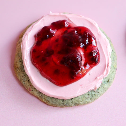 Raspberry Almond Cheesecake Cookies (1 DOZ)