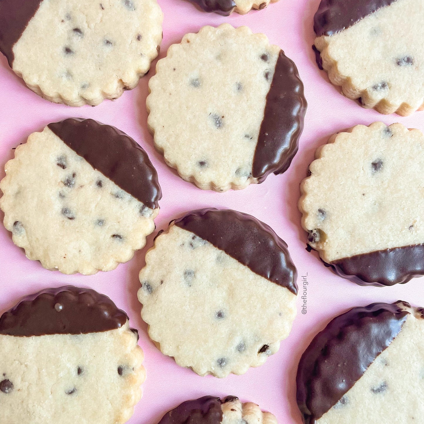 Classic Chocolate Chip Shortbread Cookies (PICK-UP ONLY - MIN ORDER 18)