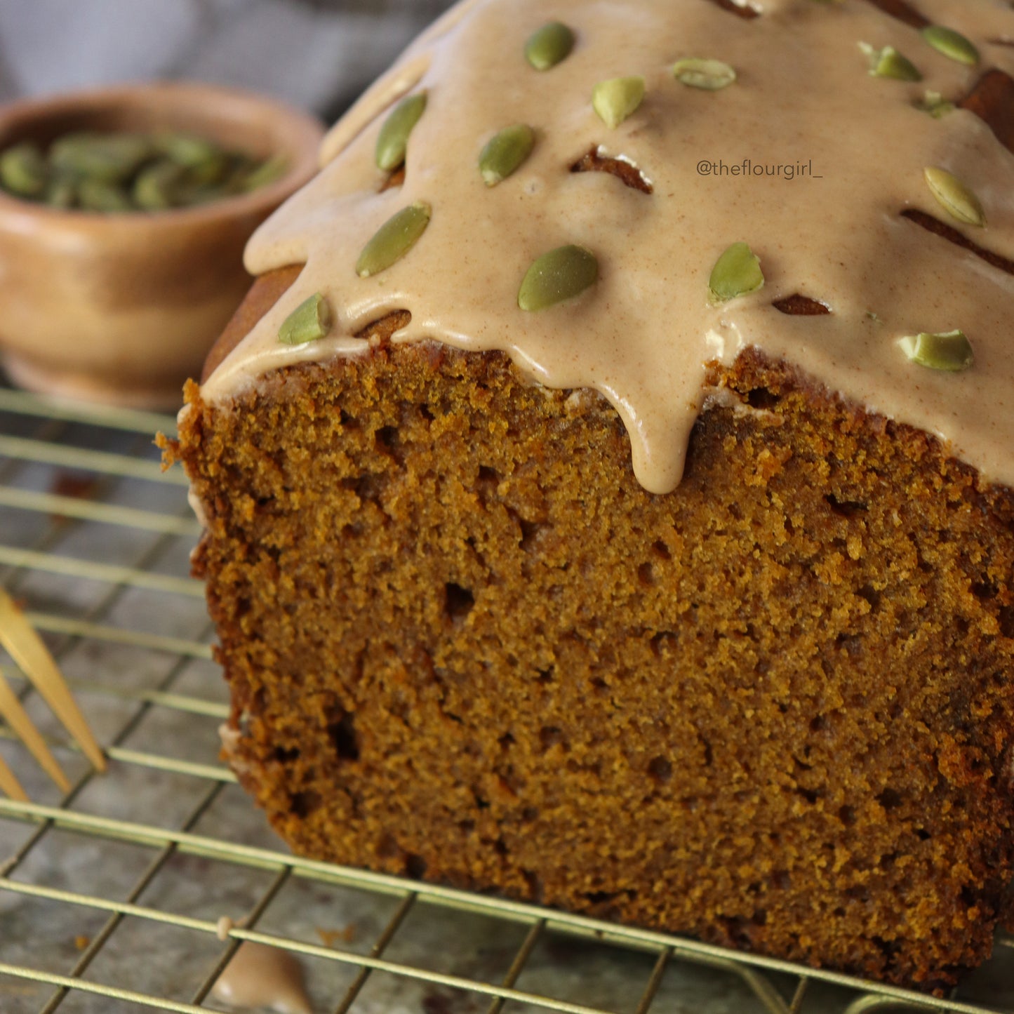 Pumpkin Spice Loaf with Maple Glaze