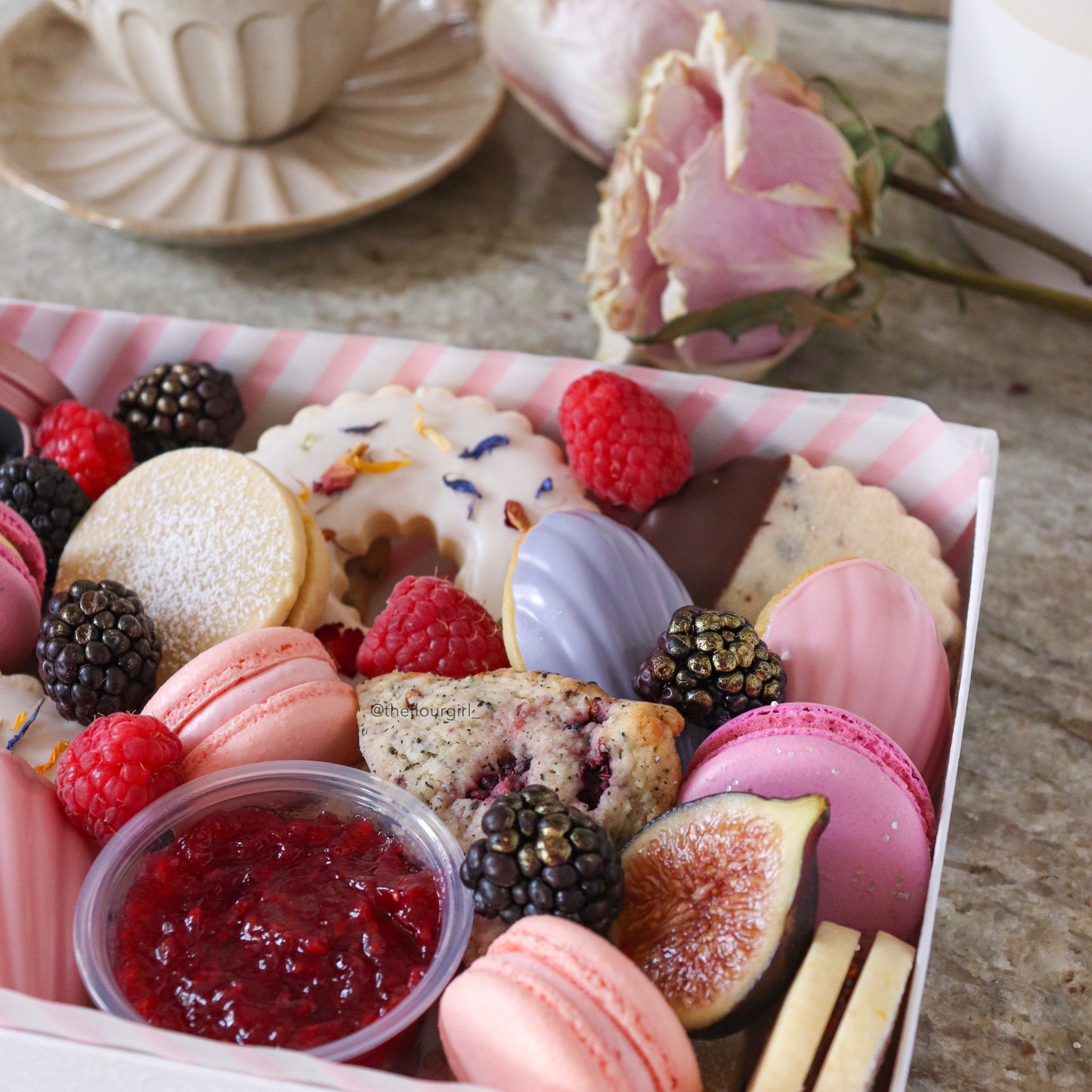 High Tea Dessert Charcuterie Box for Mom (Regular)