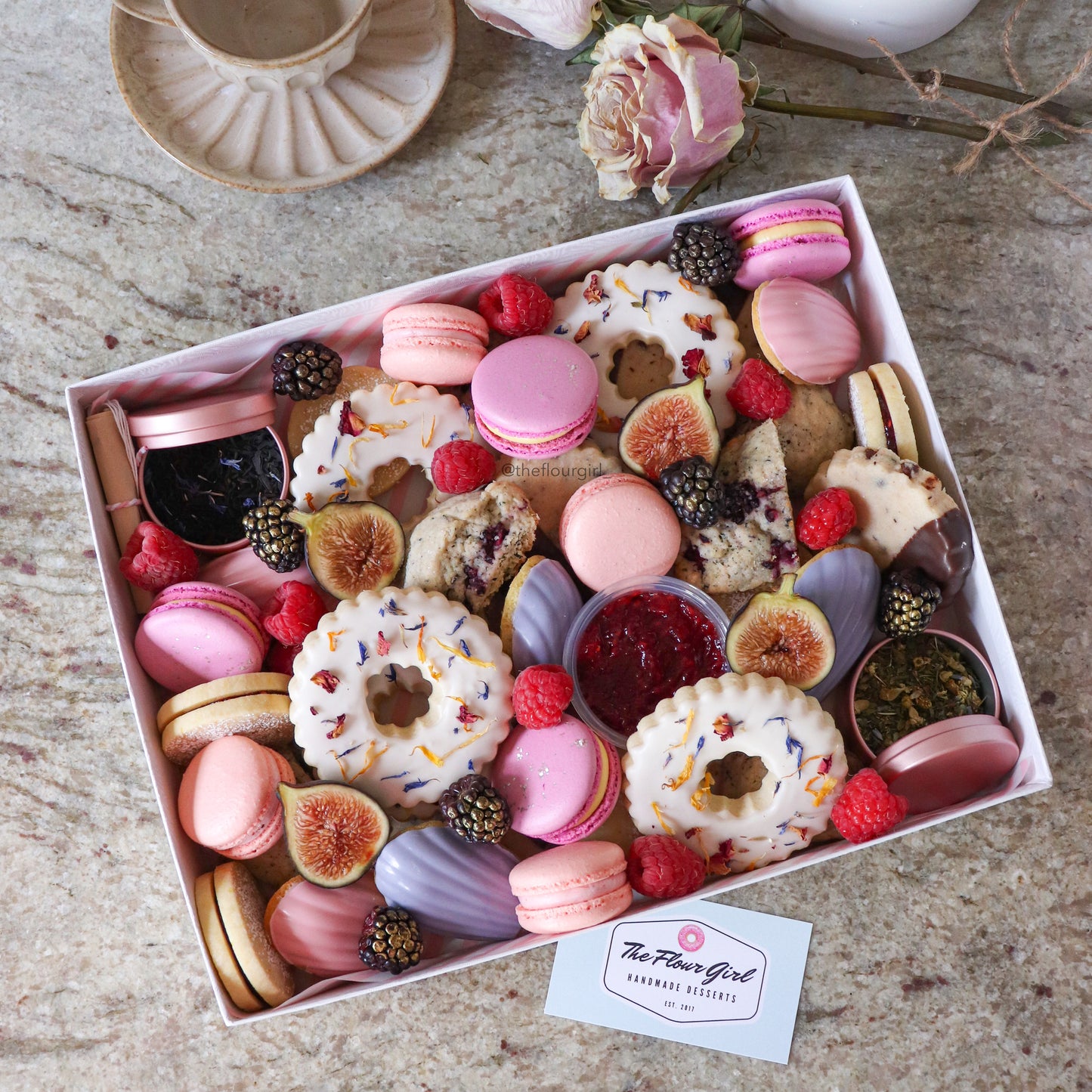High Tea Dessert Charcuterie Box for Mom (Large)