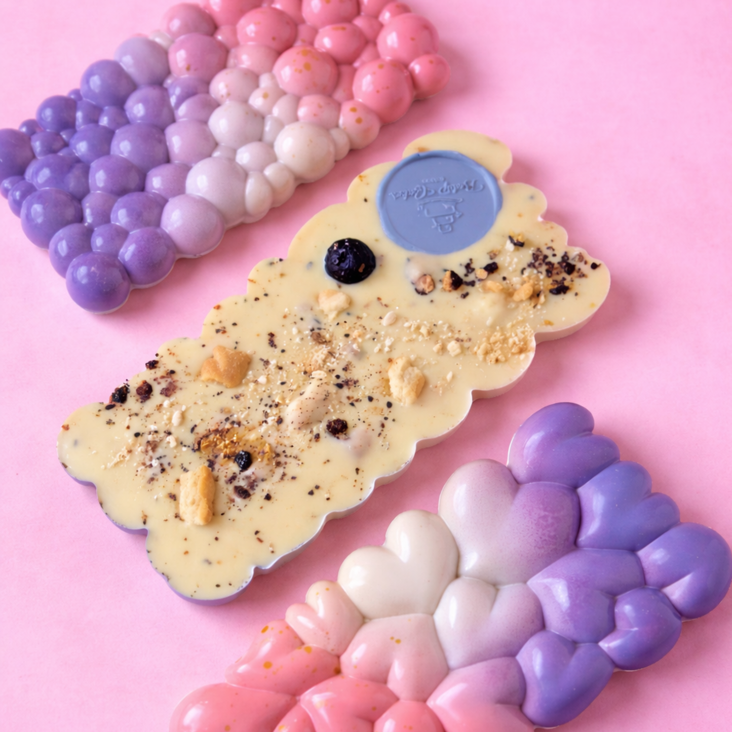 Limited Edition BMB Lemon Blueberry Chocolate Bar