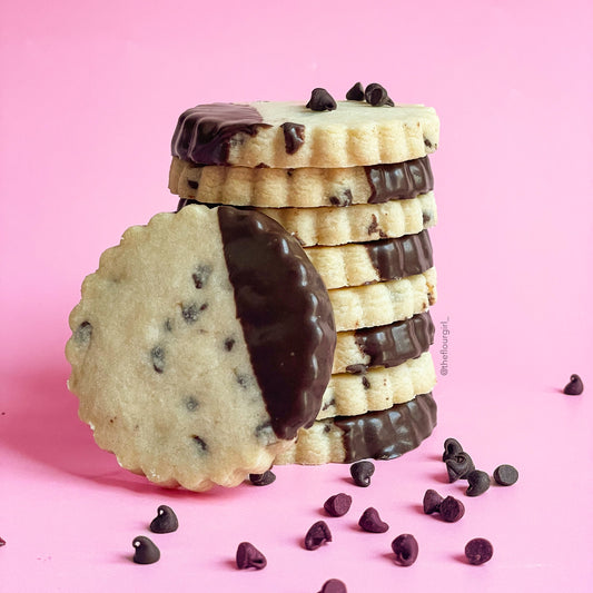 Classic Chocolate Chip Shortbread Cookies (PICK-UP ONLY - MIN ORDER 18)