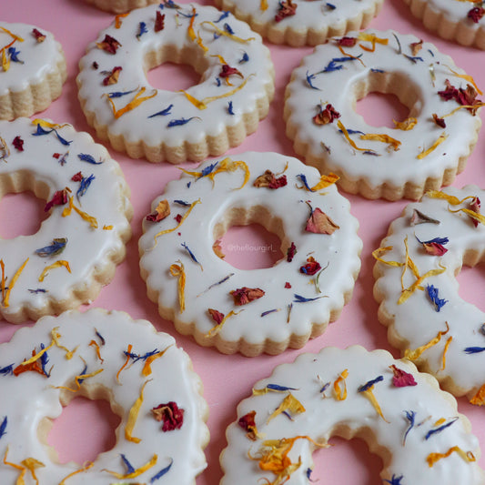 Floral Sugar Cookie Rings